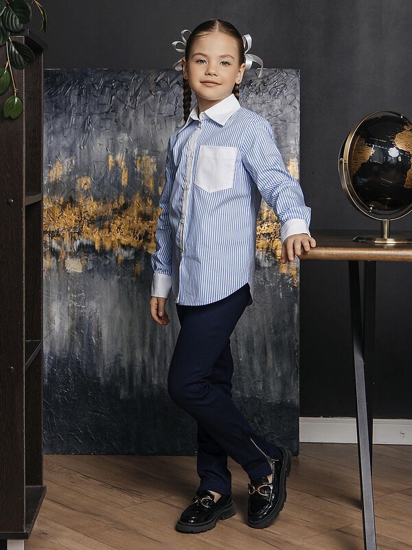 BATIK Рубашка 543300 111 ш25-1 голубой
