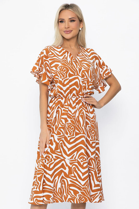 LT Collection Платье 543704 П13869-35М оранжевый