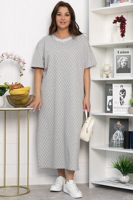 LT Collection Платье 543705 П13866-1М серый