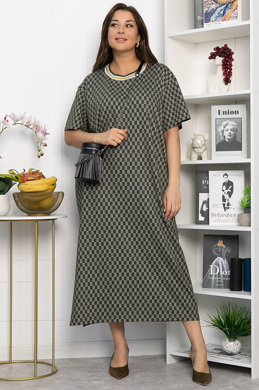 LT Collection Платье 543706 П13867-1М хаки