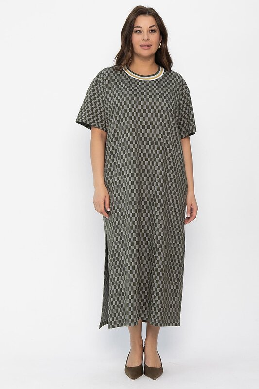 LT Collection Платье 543706 П13867-1М хаки