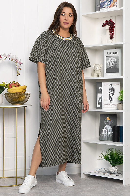 LT Collection Платье 543706 П13867-1М хаки