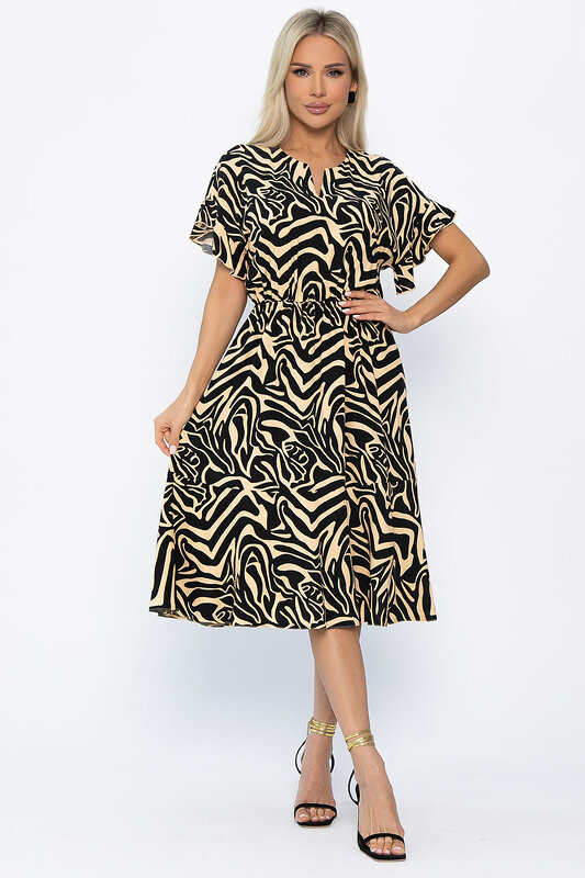LT Collection Платье 543708 П13872-35М черно-бежевый