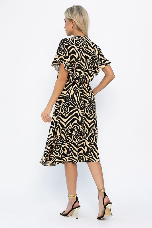 LT Collection Платье 543708 П13872-35М черно-бежевый