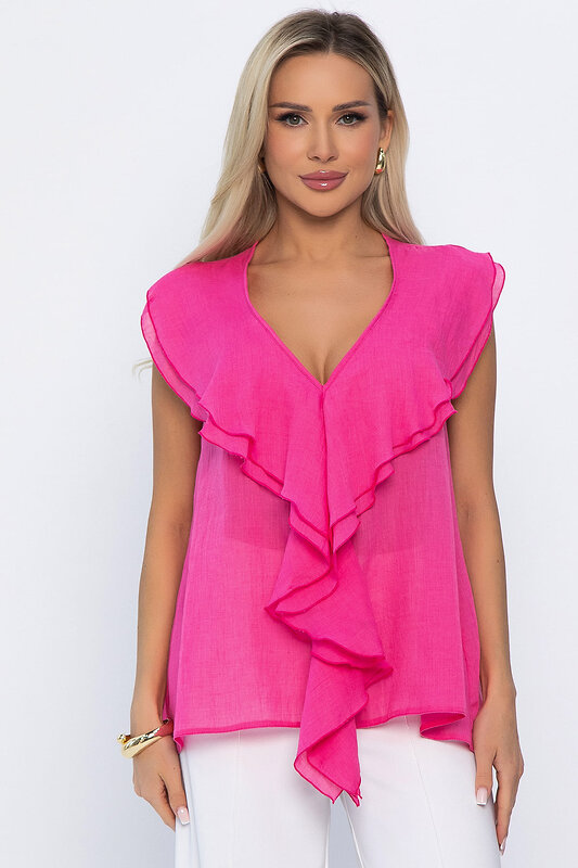 LT Collection Блуза 543710 Б13892-7М ярко-розовый