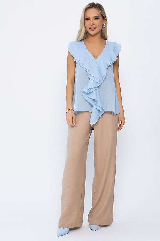 LT Collection Блуза 543711 Б13894-7М голубой