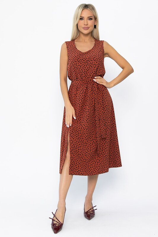 LT Collection Платье 543713 П13902-19М терракотовый