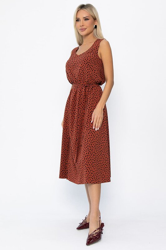LT Collection Платье 543713 П13902-19М терракотовый