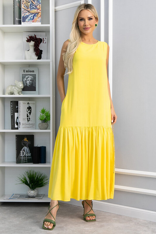 LT Collection Платье 543723 П13898-21М желтый