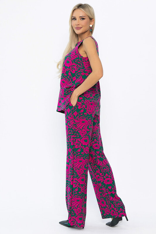 LT Collection Костюм 543725 К13906-25М фуксия/зеленый