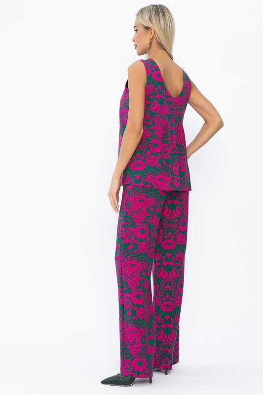 LT Collection Костюм 543725 К13906-25М фуксия/зеленый
