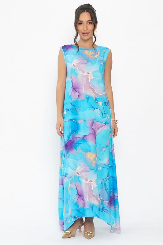 LT Collection Платье 543728 П13923-4М голубой