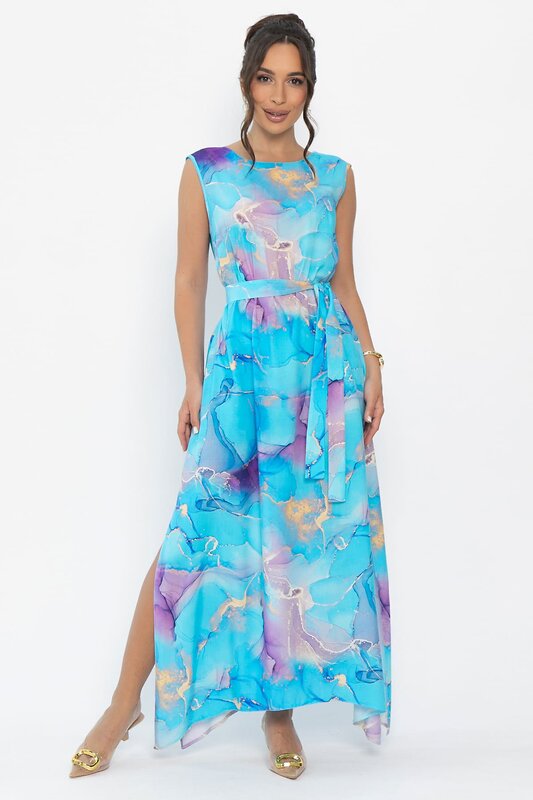 LT Collection Платье 543728 П13923-4М голубой