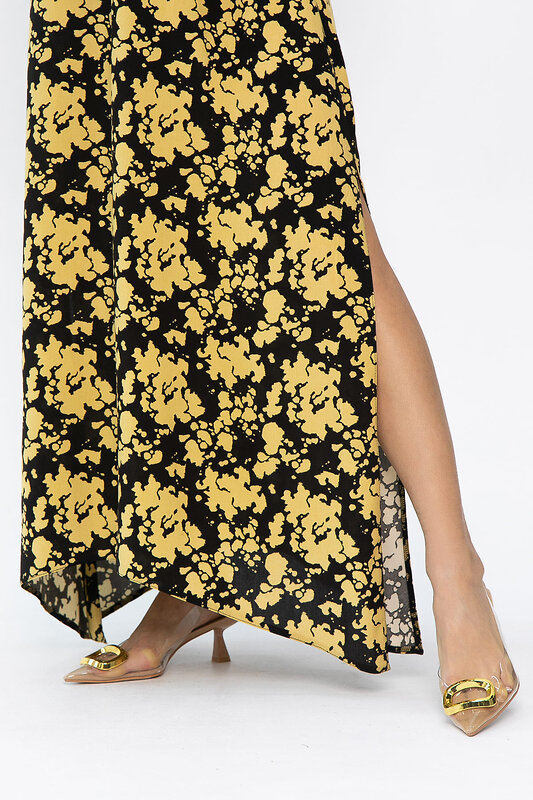 LT Collection Платье 543730 П13924-4М черный/желтый