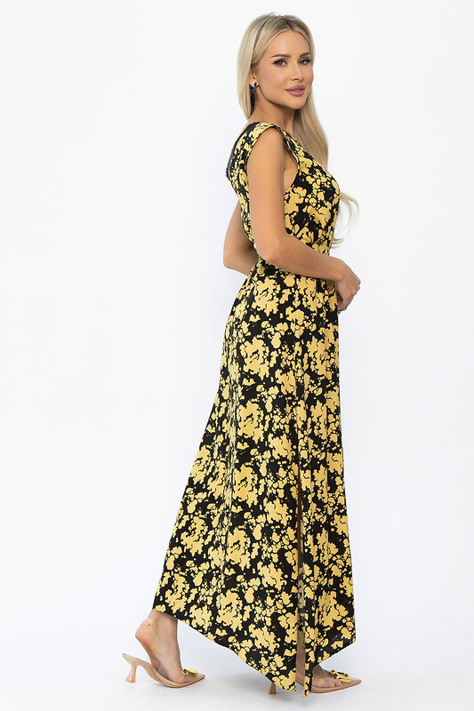 LT Collection Платье 543730 П13924-4М черный/желтый