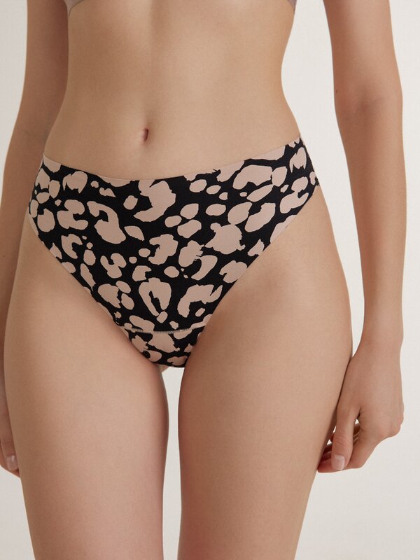 Conte elegant Трусы 543736 INVISIBLE LBR 3311 (пакет) black-leopard