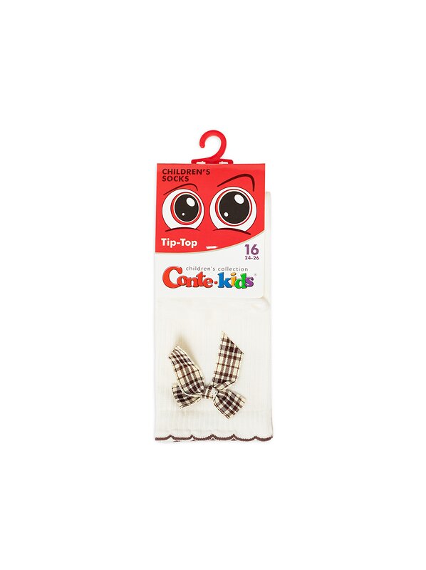 CONTE-KIDS Носки 543764 TIP-TOP (декор, бантики) 24С-179СП молочный