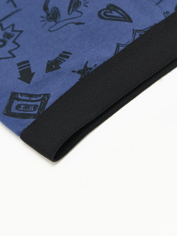 DiWaRi Трусы 543773 BASIC MSH 700 (пакет) dark blue print