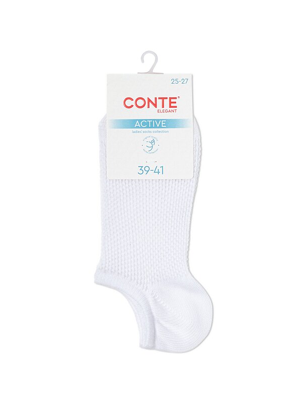 Conte elegant Носки 543782 ACTIVE (ультракороткие) 24С-76СП белый