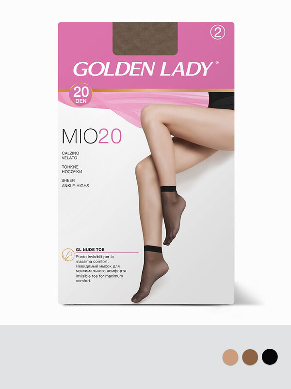Golden Lady Носки 544091 calz. MIO 20 носки (2 пары) Nero (Черный)