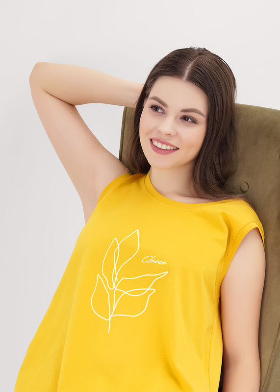CLEVER Платье 544367 LDR25-1170/1 т.жёлтый