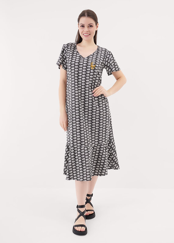 CLEVER Платье 544399 LDR25-1170 т.коричневый/молочный
