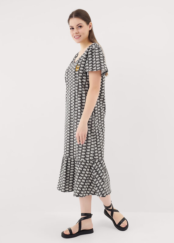 CLEVER Платье 544399 LDR25-1170 т.коричневый/молочный