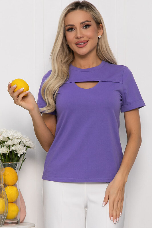 LT Collection Футболка 544770 Б13671-50М фиолетовый