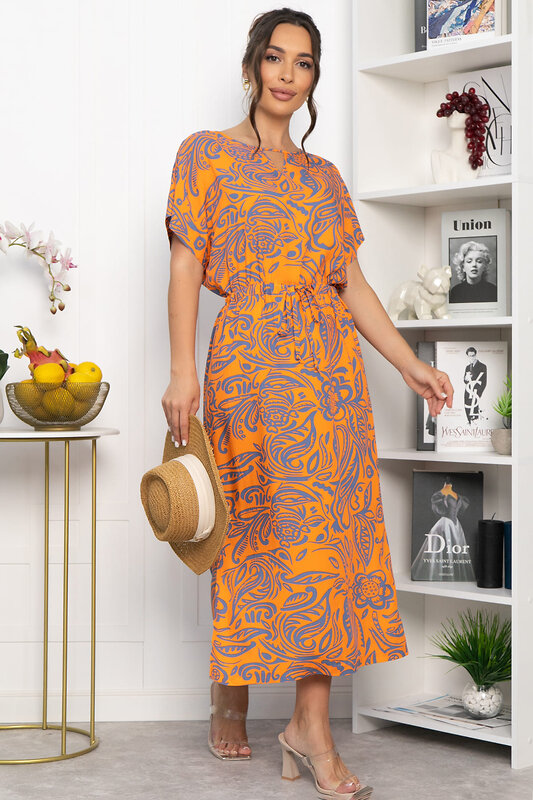 LT Collection Платье 544797 П13947-5М оранжевый