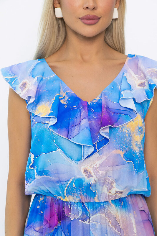 LT Collection Платье 544805 П13926-4М голубой