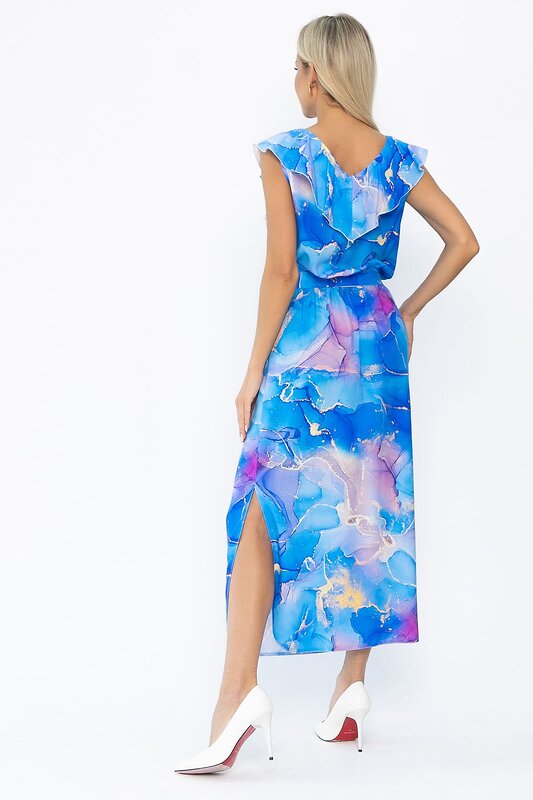 LT Collection Платье 544805 П13926-4М голубой