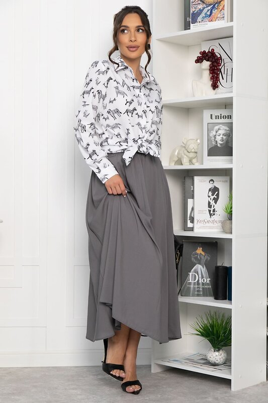 LT Collection Юбка 544810 Ю13943-25М серый