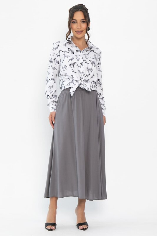 LT Collection Юбка 544810 Ю13943-25М серый
