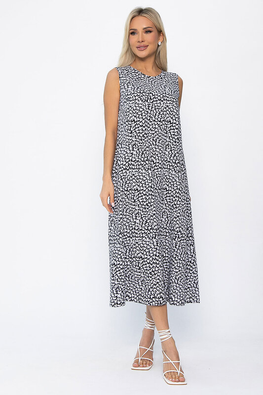 LT Collection Платье 544812 П13878-9М черно-белый