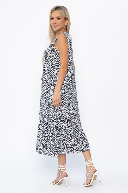 LT Collection Платье 544812 П13878-9М черно-белый