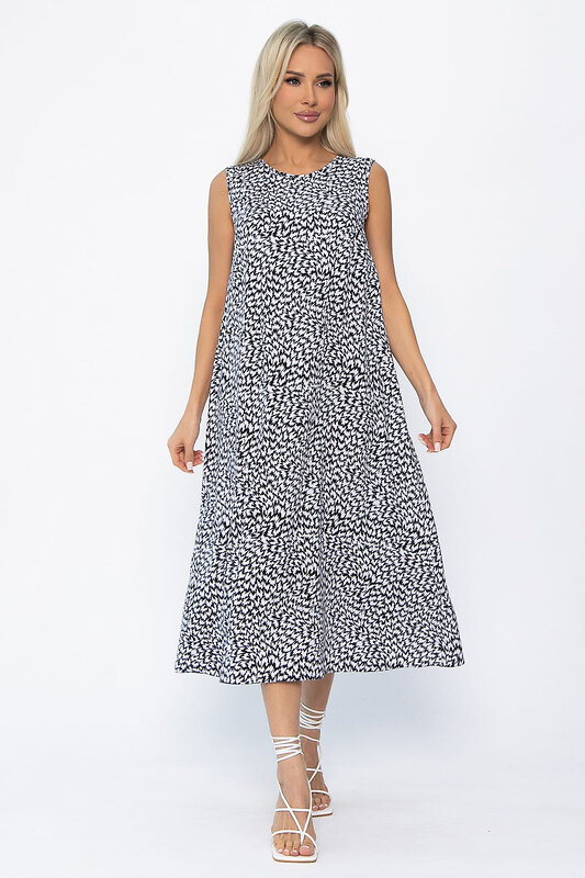 LT Collection Платье 544812 П13878-9М черно-белый