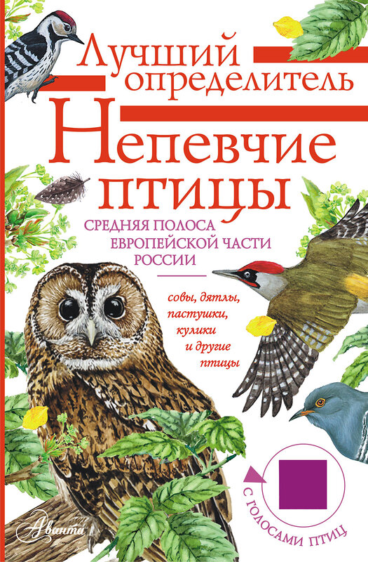 АСТ Коблик Е.А., Архипов В.Ю. "Непевчие птицы. Средняя полоса европейской части России. Определитель с голосами птиц" 545211 978-5-17-165295-1