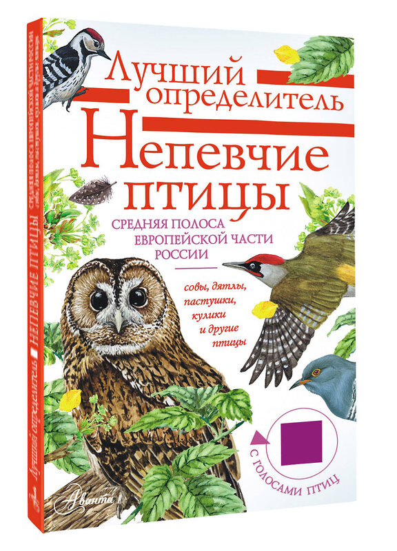 АСТ Коблик Е.А., Архипов В.Ю. "Непевчие птицы. Средняя полоса европейской части России. Определитель с голосами птиц" 545211 978-5-17-165295-1