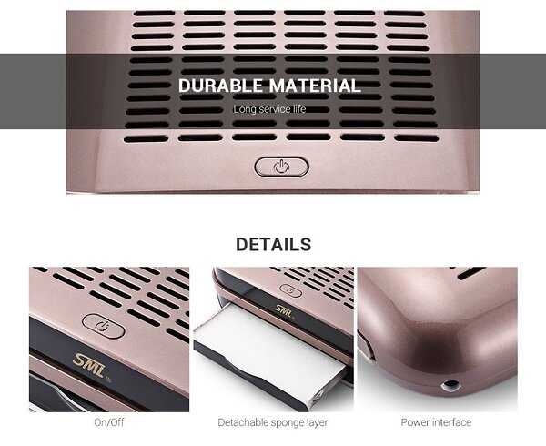 SML Пылесос для маникюра / C1 Deep pink, 68 Вт, темно-розовый 545916 13947