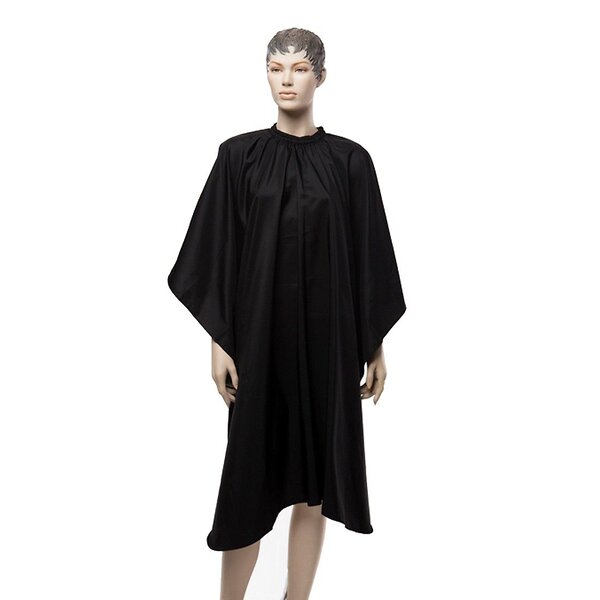 Dewal Пеньюар для стрижки «Матовый» AA09Black, 128 х 148 см, черный матовый 545928 12509