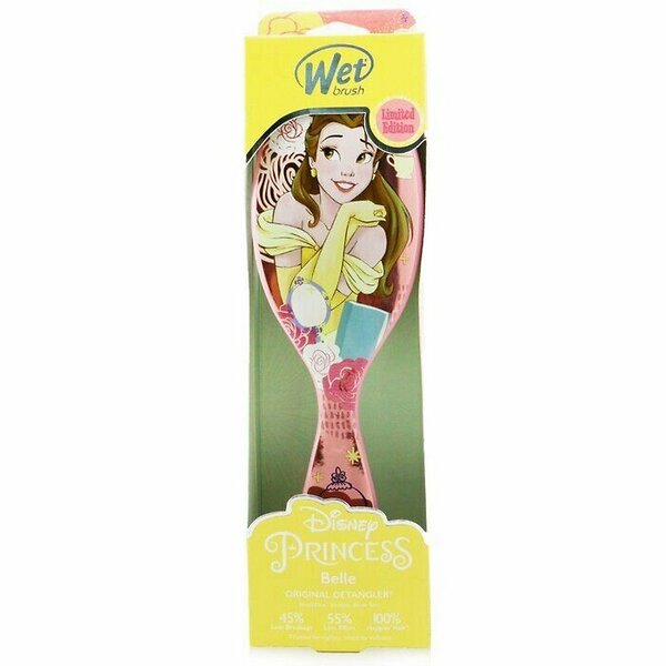 Wet Brush Расчёска для спутанных волос принцесса Белль / Disney Princess Wholehearted Bell BWRDISITWHHBE, светло-розовый 545992 15959