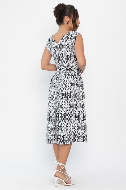 LT Collection Платье 546032 П13958-10М черно-белый