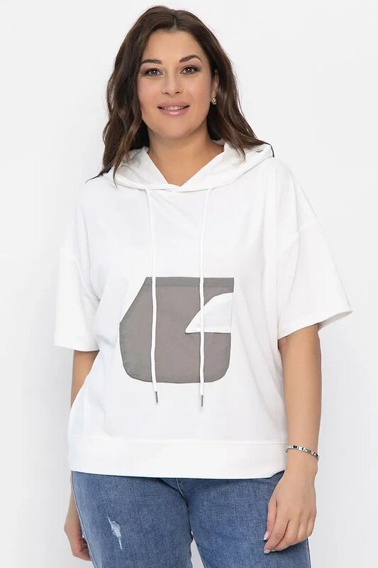 LT Collection Блуза 546037 Б13939-1М белый