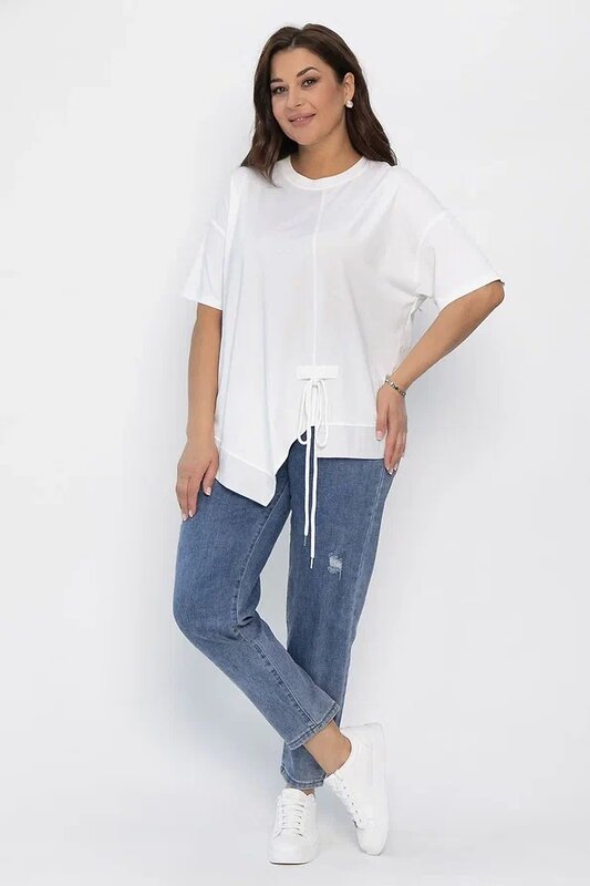 LT Collection Блуза 546038 Б13942-1М белый