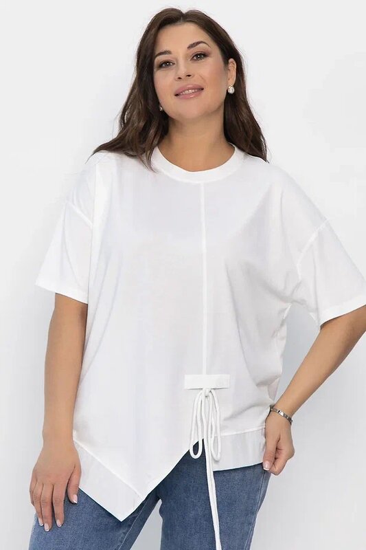 LT Collection Блуза 546038 Б13942-1М белый