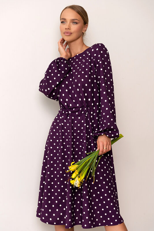 Open-style Платье 546216 5265 фиолетовый/белый