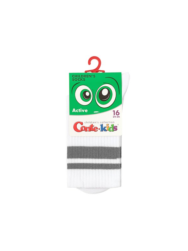 CONTE-KIDS Носки 546349 ACTIVE 20С-167СП белый-серый