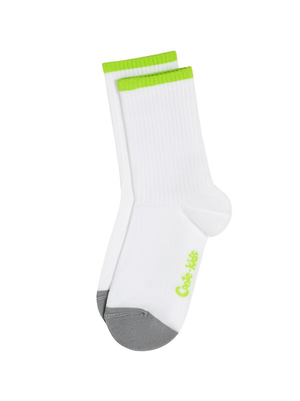 CONTE-KIDS Носки 546358 ACTIVE 20С-167СП белый-салатовый
