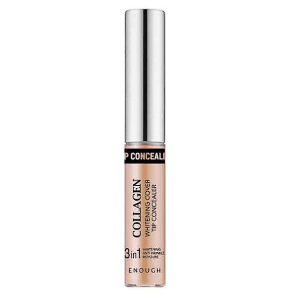 Enough Консилер осветляющий с коллагеном 3 в 1 / Collagen Whitening Cover Tip Concealer 3 in 1 №1, 5 мл 546364 17783