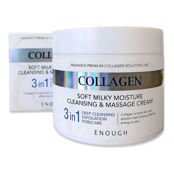 Enough Массажный очищающий крем для лица с коллагеном / Collagen 3 In 1 Cleansing & Massage Cream, 300 мл 546365 19100